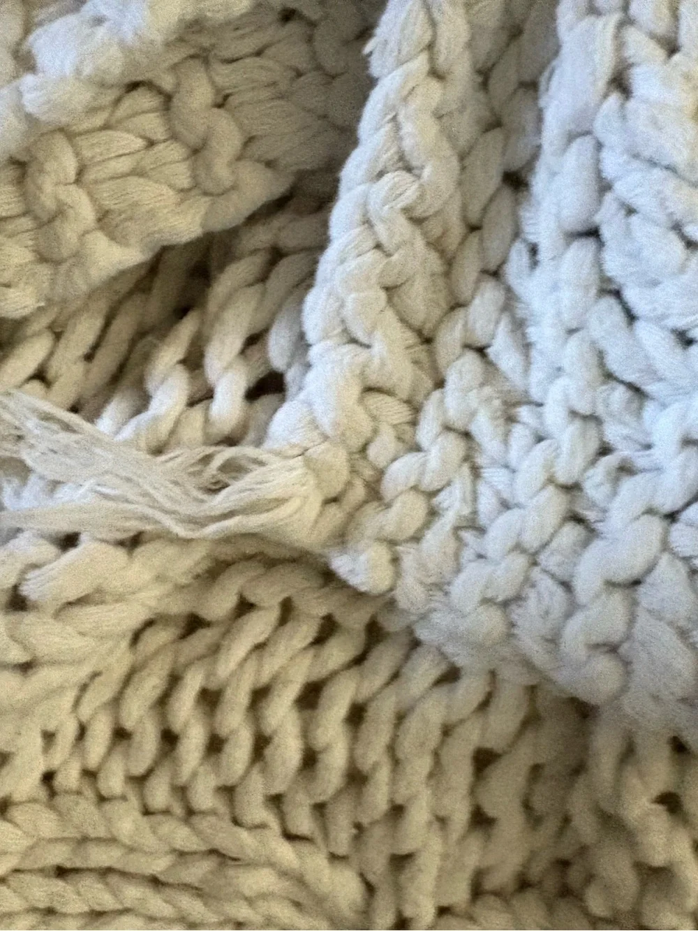 Aviva Stanoff Knit Throw - Cream - 50” x 70”